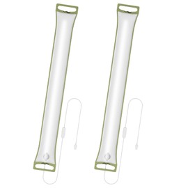 CROSS ZEBRA Inflatable Camping Lamp, Outdoor Lamp, Magnetically Attached and Hookable, Portable, Blow-Type Soft Lamp, Easy to Store, for Camping, Hiking, and Home, USB Wired (Green 2 Pack)