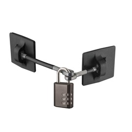 Refrigerator Lock (Black with Black Combination Padlock)