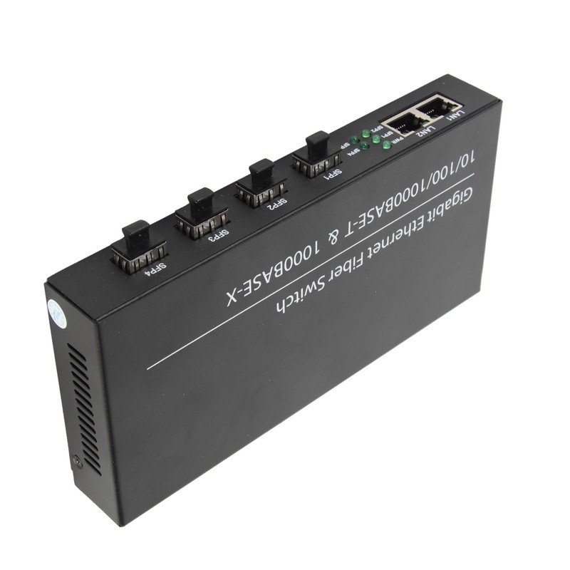 SFP Ethernet Fiber Switch Up To 120km 4 Optical Port