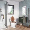 Round Toilet Seat Molded Wood Toilet Seat with Quietly Close
