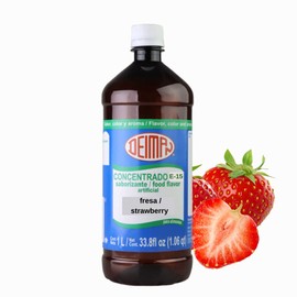 Deiman Artificial Food Flavoring Strawberry Concentrate E-15 (33.8 fl oz)