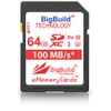 BigBuild Technology 64GB Ultra Fast U3 100MB/s Memory Card For