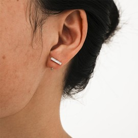 Half Hoop Earrings 925 Sterling Silver Huggie Hoop Earrings Tiny Hugger Hoop Earrings for Women Simple Hug Huggie Earrings Jewelry