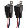 Gebildet 2-Pack 12V 40A Relay Harness – 4-Pin SPST with