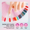 Beauticom PINK 50 Piece Plastic False Nail Tip Sticks Chart