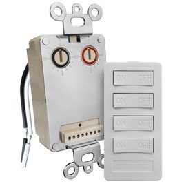 X10 PRO 4-Button Keypad Plus Transmitter Base Kit (XPT4-W-NS)
