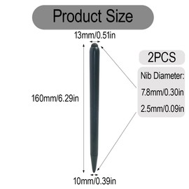 Touch Screen Stylus Pen, Dual-Ended Infrared Screen Special Pens, Electronic Interactive Digital Pen for Whiteboard Multimedia Screen Demonstration(Black, 2 Pcs)