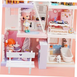 TENDYCOCO Wooden Ornaments Chair Miniature Decoration Bench Sculpture Model Dollhouse Small Home Accessories Mini House Supplies Small House Decor Wooden Chair Decoration Mini House Pathway