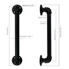 FOYO Set of 2 Industrial Pipe Gate Pull Handle, Grab