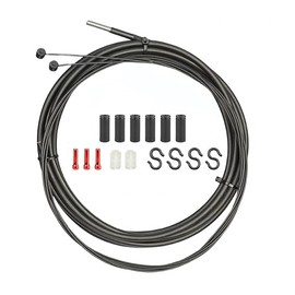 Iceropro Pro Series Bike Cable Kit - Teflon Coated Brake & Shift Cables with Oil-Infused Housing for Road & Mountain Bikes | Includes Aluminum Ferrules, End Caps (MTB)