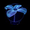 SUPERNIUDB 3D Lotus Flower Shape Night Light 3D LED USB