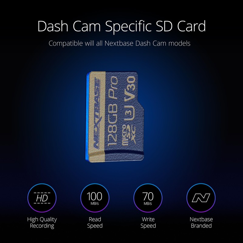 Nextbase 128GB U3 Micro SD Card - Includes Micro SD-to-SD