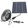 5W Solar Panel Powered Fan for Outdoor Cooling USB Solar