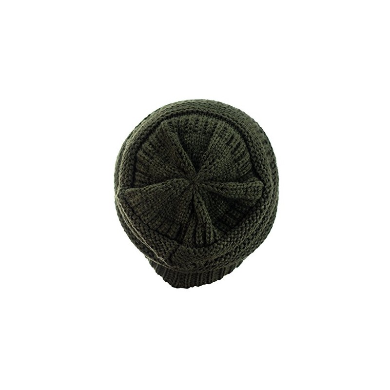 C.C Trendy - Gorro de punto trenzado grueso y suave