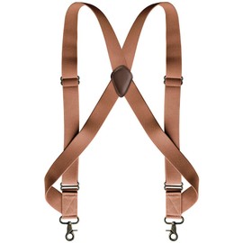 Spargel Carabiner Swivel Holster Suspenders, 1.4 inches (35 mm), Men's/Women, brown (light brown)