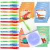 Invisible Ink Pen and Notebook, Pack 16 Dinos - BONNYCO | Party Bags Filler & Pinata Toys | Dinos Birthday Decorations | Stocking Fillers for Kids Birthday | School Prizes & Gifts for Children