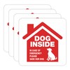 Sticky Expressions | Dog Inside Sticker (4 Pack), Size 3.5x3.5
