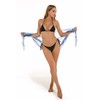 TISDEN Pareo de playa para mujer, de gasa, Azul (Peacock