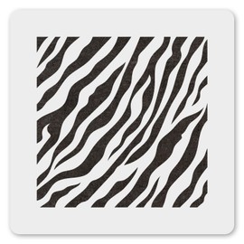 MAGJUCHE Tiger Print Stencil 6 Inches, Reusable Animal Print Stencil for Painting DIY Crafts Decor