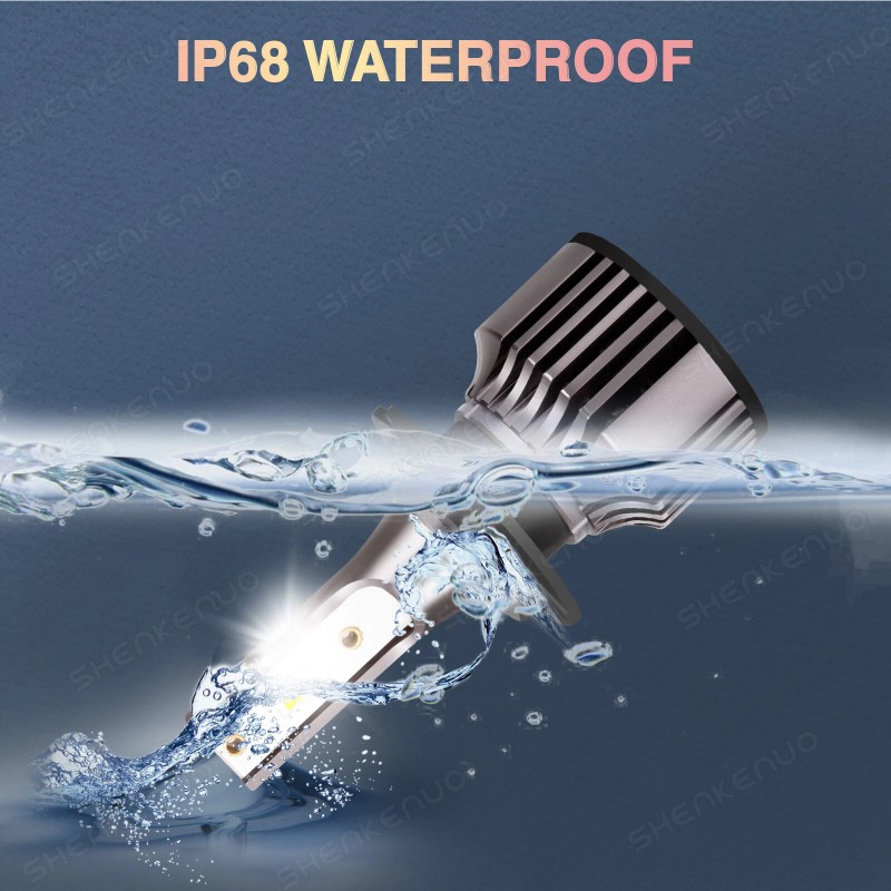 SHENKENUO 4x H7 LED Headlight Bulb Kit High Low Beam