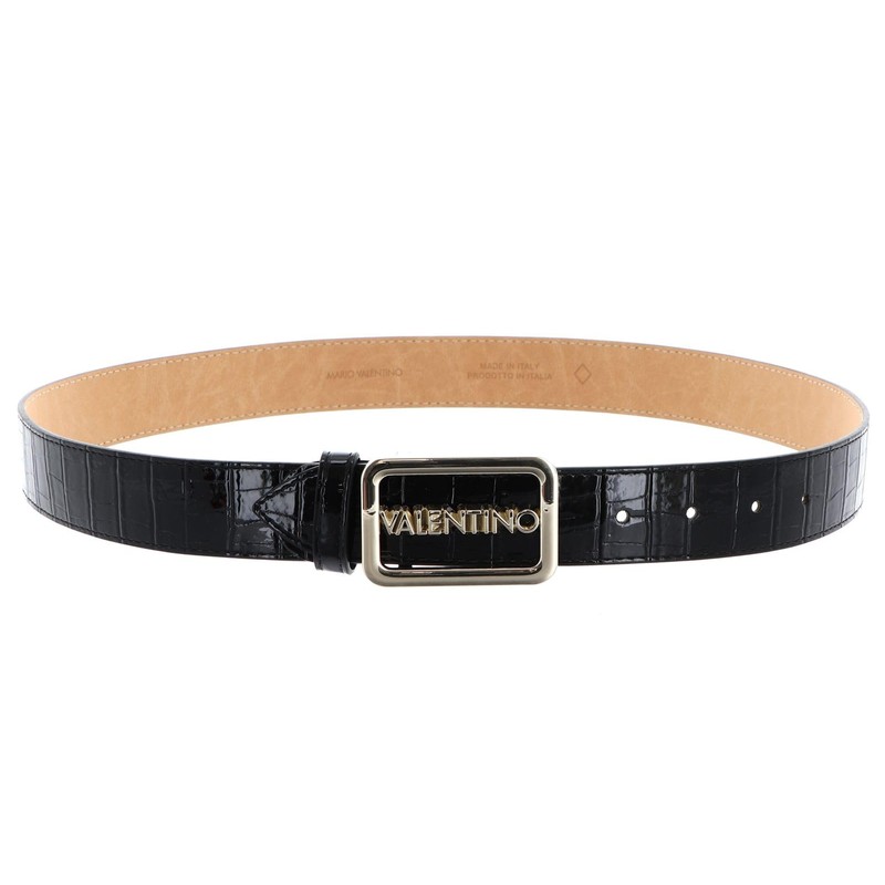 VALENTINO Around Plaque Buckle Belt W85 Nero - Can be
