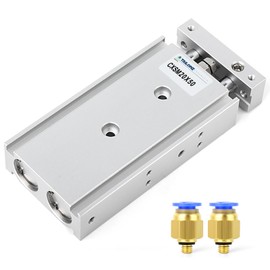 TAILONZ PNEUMATIC CXSM20-50 20 mm Bore 50 mm Hub Aluminium Double Shaft Double Rod Cylinder Small Air Cylinder