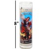 6 Pack Saint Michael The Archangel White Religious Candles -