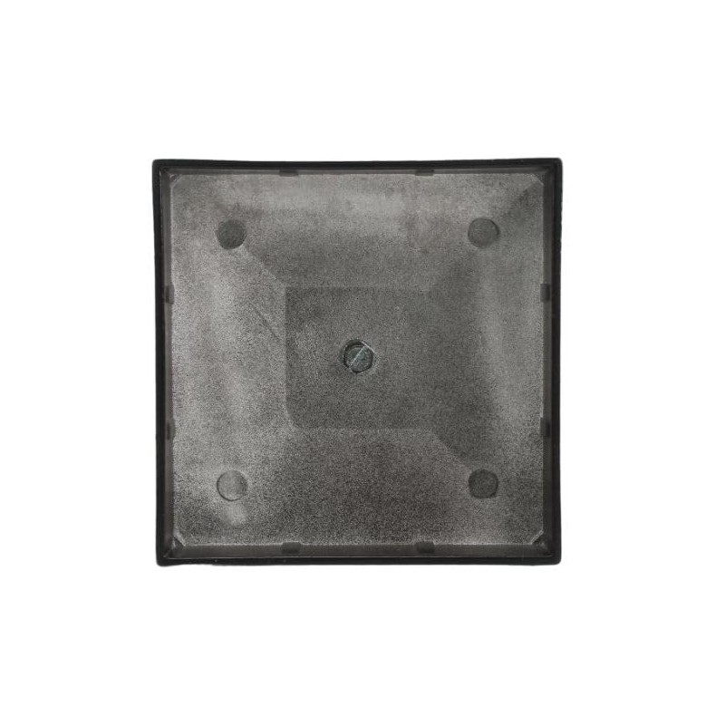 Plum Fittings 4" x 4" Square Black Aluminum Ball Post