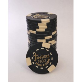 Generic Tangiers Hotel & Casino Poker Chips, “Casino” Movie Replica Prop Chips, Available in 6 Colors/Denominations (Black $100)