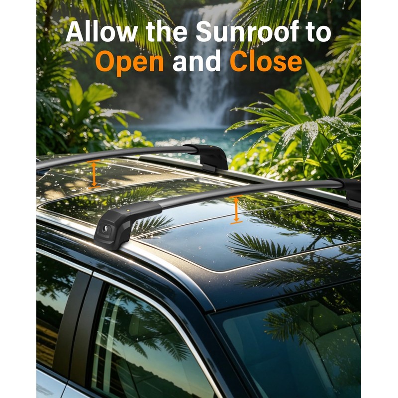 360lb Top-Lock Roof Rack Cross Bars Fit for Hyundai Tucson