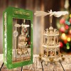 USA SUPREME German Christmas Carousel Pyramid 18 Inches - Wood