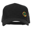 Trainer Red Poke Monster Embroidered Mesh Cap - Black OSFM