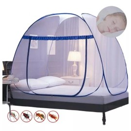 Pabellon mosquitero Mosquitero Pabellon Para Cama Tamaño Reina 200x180cm Azul