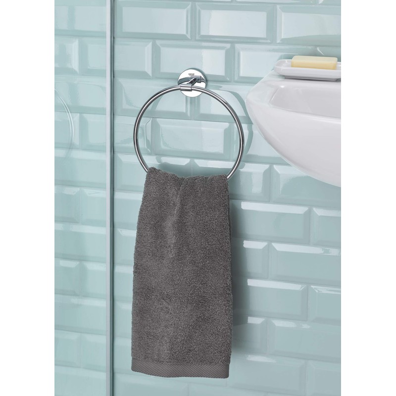 Grohe BAU Cosmopolitan Towel Ring, 40460001, Chrome