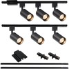Hiiglxii 6-Light LED Track Lighting Kit with 6.6FT H Track