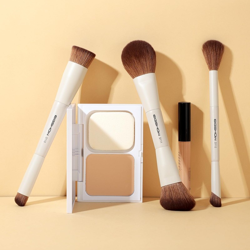 EIGSHOW Makeup Brush, Double Head Makeup Brush Set of 3,