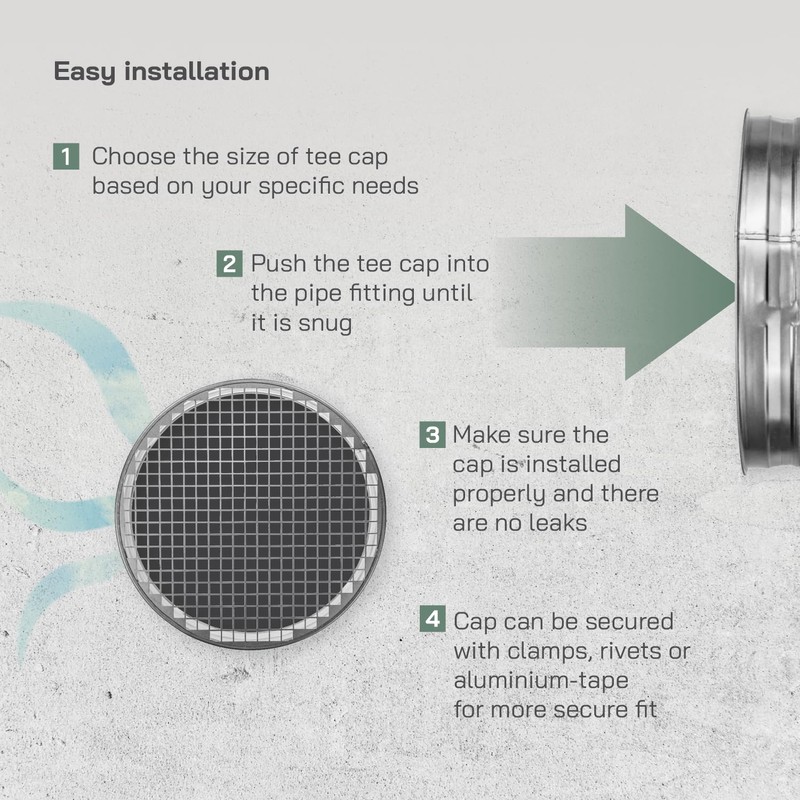 Vent Systems 10” Inch Galvanized Steel Round Vent Cap –