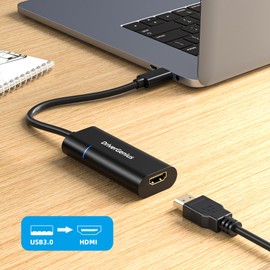 FLY KAN USB 3.0 to HDMI Video Converter Adapter - External Graphics Video Display Card for PC & Mac