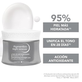 BIODERMA, Regenerador Antimanchas, Pigmentbio Night Renewer, Reduce la Aparicin de Manchas, Rutina de Noche, 50ML