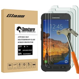 [3 Pack] (Galaxy S7 Active) Tempered Glass Screen Protector [Not Fit For Galaxy S7],Bubble-free Anti-Scratch 9H Premium Tempered Glass 0.26mm HD Screen Protector Film for Galaxy S7 Active