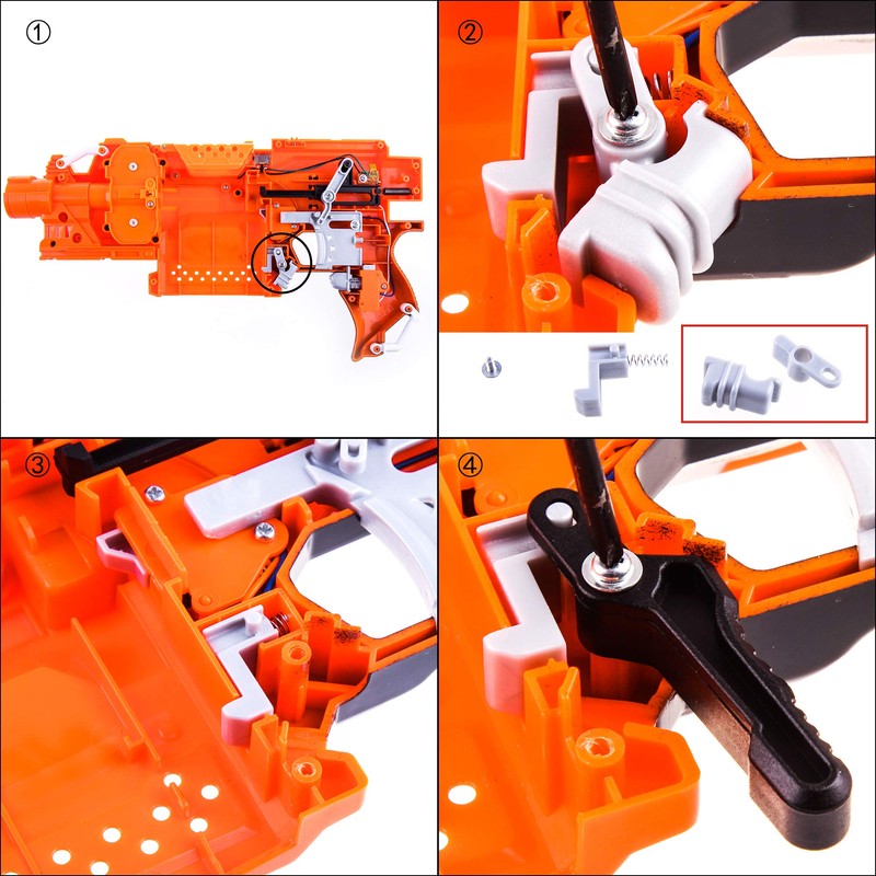 WORKER - Botón de liberación de revista para Nerf N-Strike