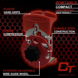 COPPERMINE Handheld Manual Wire Stripping Machine – Compact & Portable, Includes 10 Blades for CT-102 Mode