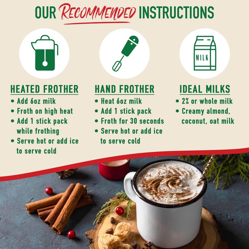 Caffelatto Milk Chocolate Hot Cocoa, Gourmet Single Serve Sticks, Made