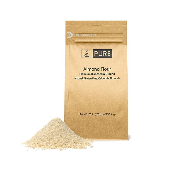 Almond Flour (2 lb.) by Pure Ingredients, Paleo and Keto Friendly, Gluten Free, Vegan, Product of California, Blanched