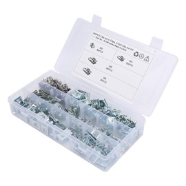 Spire Clip Nut,Clip Nut 160Pcs U Clips Chimney Nut 304 Stainless Steel Fastener M4 M5 M6 M8 for Motorcycle Car