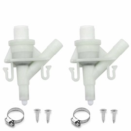 lingxue-auto 2x Plastic Water Valve Kit For Dometic 300 310 320 Series RV Toilet Repair Flush