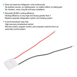 PUSOKEI TEC1‑04901 5V 1A Plate Module for Thermoelectric Radiator Peltier Electronic Semiconductor Heatsink Module 25 x 25 mm