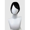 Clip in fringe hairpiece/clip-in curtain bangs, with long, face framing