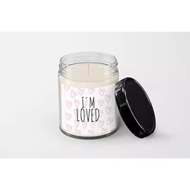 SpreadPassion I'm Loved Candle - Soy Wax Candle - Hand Poured Candle