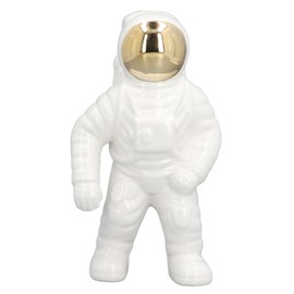 Ceramic Space Man Astronaut Figure Statue Modern Space Man Vase Sculpture Home Decoration